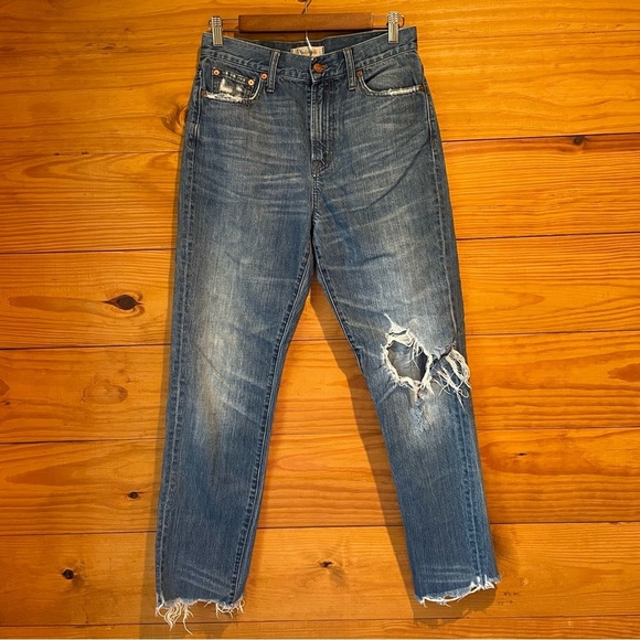 Madewell The Perfect Summer Jean: Destructed Edition Robinson Wash 28 Distressed - Picture 2 of 10